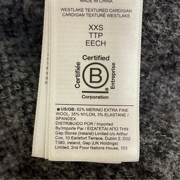 ATHLETA Women’s Westlake Texture Cardigan Sweater Grey Size XS Oversized Fits M - Picture 12 of 13